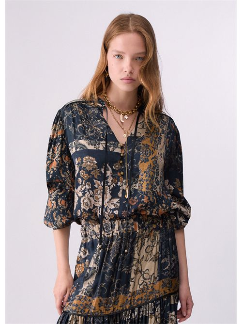 Blusa con stampa all-over LIU JO | WF6375TS061/L9156